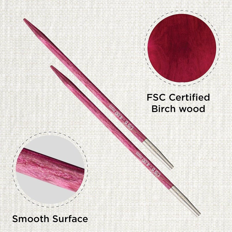 Knit Pro Dreamz Interchangeable Circular Needles 5" (13cm) | US Size 6 (4mm) - Image 1